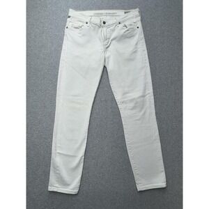 Citizens of Humanity Jeans Womens 30‎ White Thompson Medium Rise Cropped Skinny